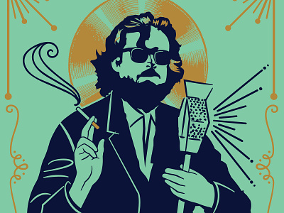 Father John Misty Illustration father john misty gig poster illustration music poster record unofficial