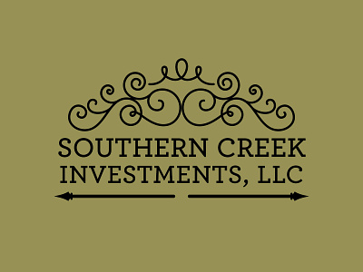 Southern Creek Logo fence logo wrought iron