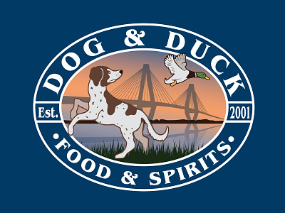 Dog & Duck Color Logo