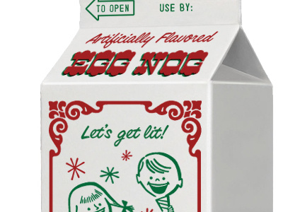 Nog Card card carton christmas egg nog