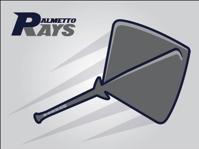 Palmetto Rays baseball bat sports stingray