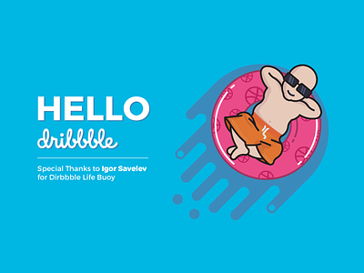 Hello Dribbble : First Shot buoy debut drafted first hello life shot welcome