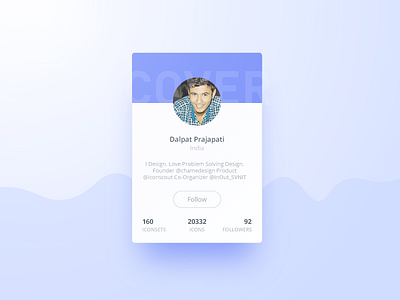 Designer Card UI block card designer experience icon iconscout interface list profile ui user