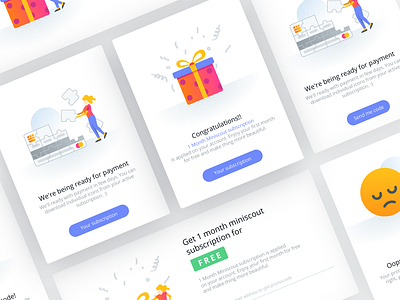 Popup Cards for iconscout