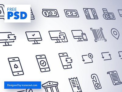 Free Iconpack Mockup free iconpack icons mockup psd