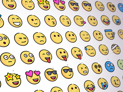 Emoji iconpack design emoji iconpack icons iconset smilies