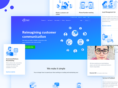 Website iteration for exotel