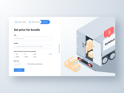 Create and sell your bundle on iconscout