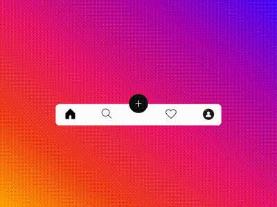 Instagram Redesign app design instagram menubar micro interaction uidesign