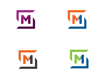 M S letter logo