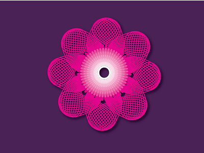 Pink Flower clean design flat graphic design icon illustration illustrator logo logoinspirations vector
