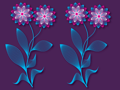 Flower design clean design flat graphic design icon illustration illustrator logo logodesign vector