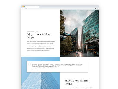 Minimal Architecture Website architecture company landing page minimal