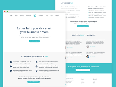 Agency Modern Website agency company design landing page minimal modern