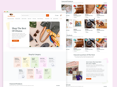 BeaverBazaar Ecommerce business colorful company design ecommerce modern shop