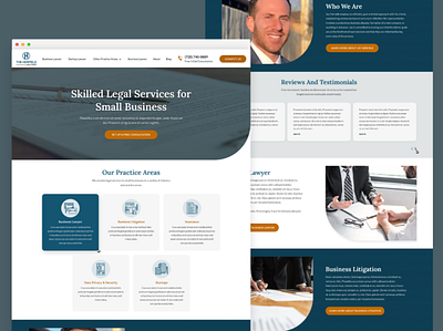 Lawyer Redesign company design landing page lawyer minimal modern