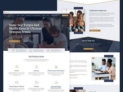 California Family Law Website Redesign company design lawyer