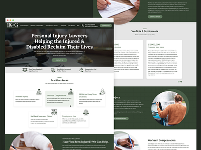 Personal Injury Lawyer Website Redesign design lawyer modern
