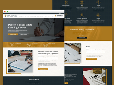 Estate Planning Lawyer Website Redesign company design lawyer