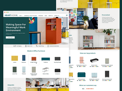 Heartwork Website Redesign company design ecommerce furniture modern