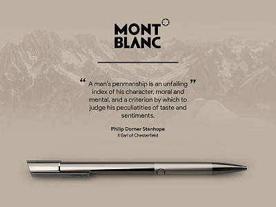 Montblanc- Form exploration industrail design montage montblanc pen product design quote
