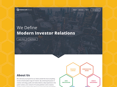 Omnicor Media Website Design