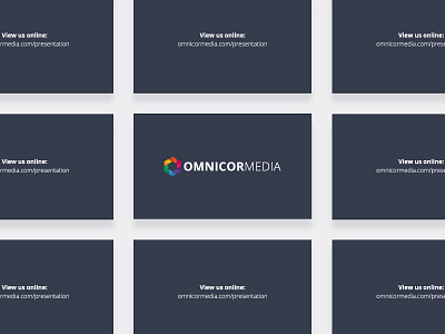 Omnicor Media Presentation Card business card presentation