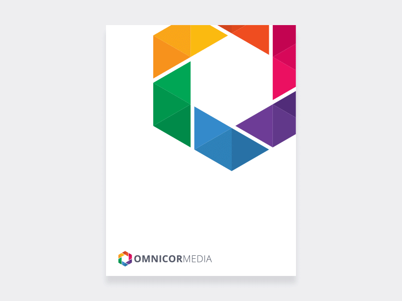 Omnicor Media Complete Folder brochure business card folder