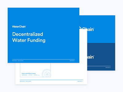 WaterChain Brand Guidelines brand brand guidelines