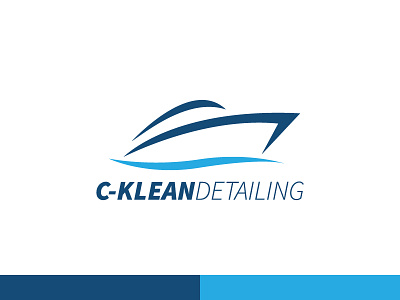 C-Klean Detailing blue boat logo