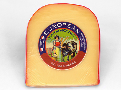 Holland Gouda Vintage Style Label cheese european imported label letterpress packaging vintage