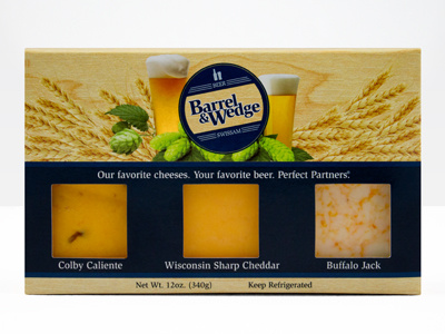 Barrel & Wedge - Beer beer branding cheese design food packaging