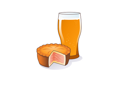 Cider and Pie Illustration beer cider design illustration illustrator pie vector