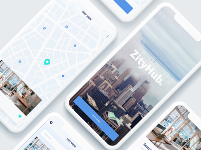 App Design for a Startup app city design map pitch startup ui ux
