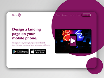 Daily Ui 3 - Landing Page adobe xd dailyui design flat ui ux uxui webdesign