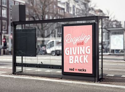 Red Racks Advertisement advertising advertisment branding flyer minimal poster poster design type typography