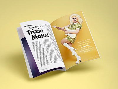 Werk Magazine Trixie Mattel Spread drag drag race layout layout design lgbt lgbtq lgbtqia magazine magazine design mattel publication publication design publications queen ru paul rupaul spread trixie werk