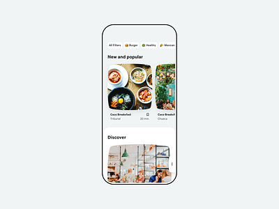 Favorite sites app design minimal restaurant save ui