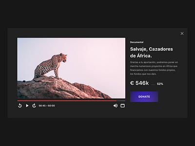 Daily UI #032 - Crowdfunding Campaign 032 campaign crowdfunding daily ui dailyui design minimal player ui ux video web