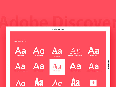 Website Adobe Discover adobe app font responsive tool type typography web