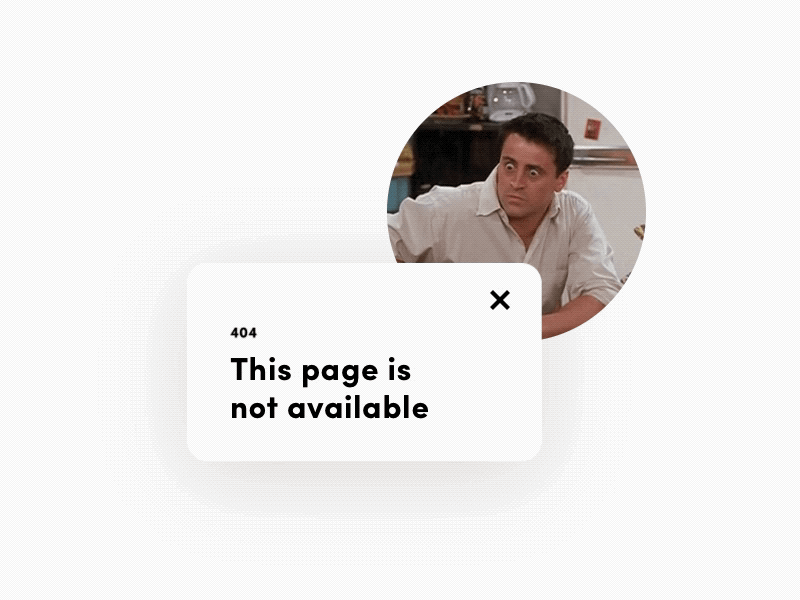 Daily UI #008 - 404 Page app 404 page page minimal principle ui friends error 008 daily ui 404