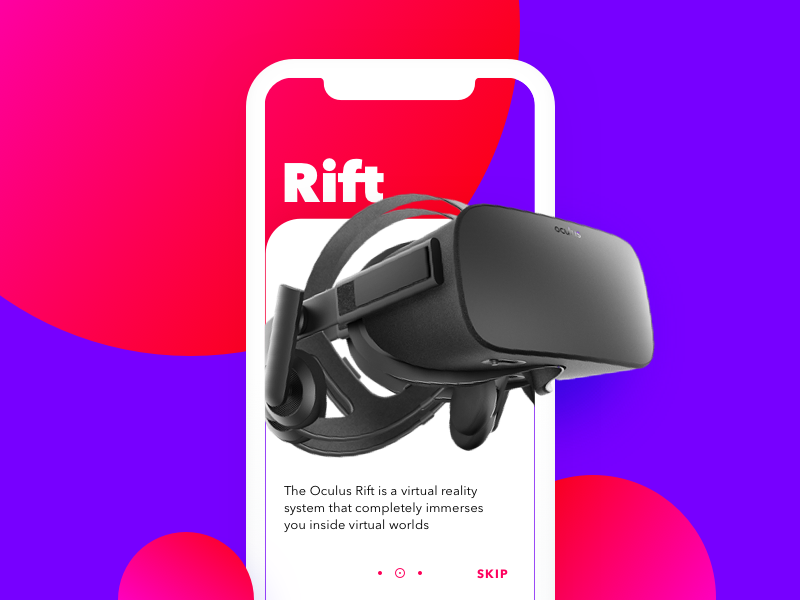 Daily UI #023 - Onboarding ui iphone x oculus sketch 023 daily ui onboarding