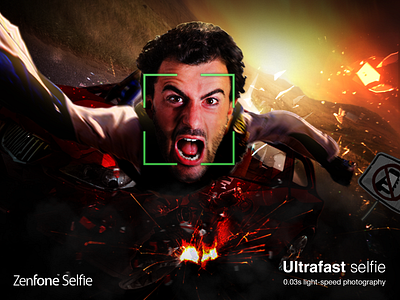 Zenfone Selfie Poster concept advertisement concept photo manipulation poster selfie