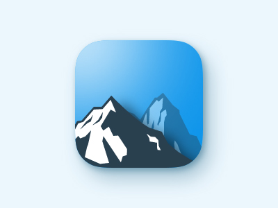 Mountain GPS app icon by Geonsoo on Dribbble