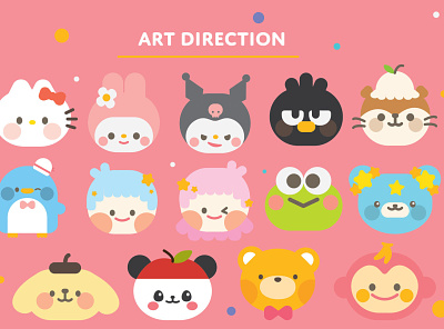 Sanrio Characters branding cute cute art design flat icon illustration sanrio vector