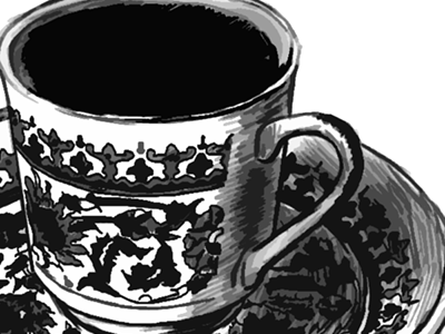 Turkish Coffee coffee illustration monochrome packaging