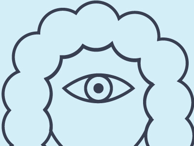 Buk eye icon pictogram