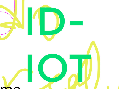 idiot or? copywriting sound visualisation twitter typography