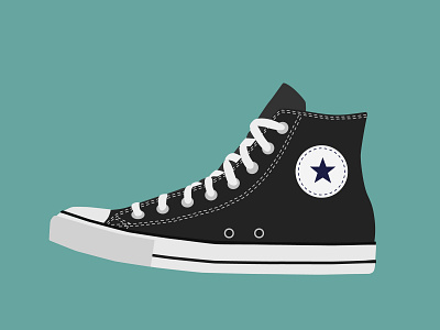 Walk A Mile In My Converse advertising allstars branding converse design illustration shoes vector