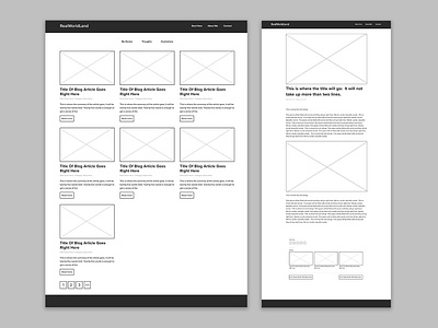 Realworldland blog design illustration ui ux website design